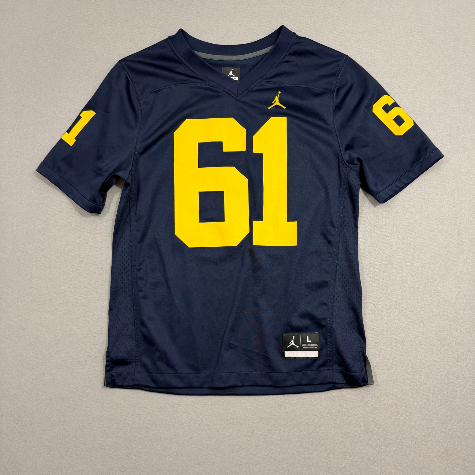 Jordan Brand University Of Michigan Wolverines Football Jersey Mens Large 61